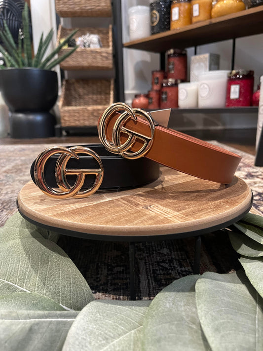 GG Belts Gold Buckle